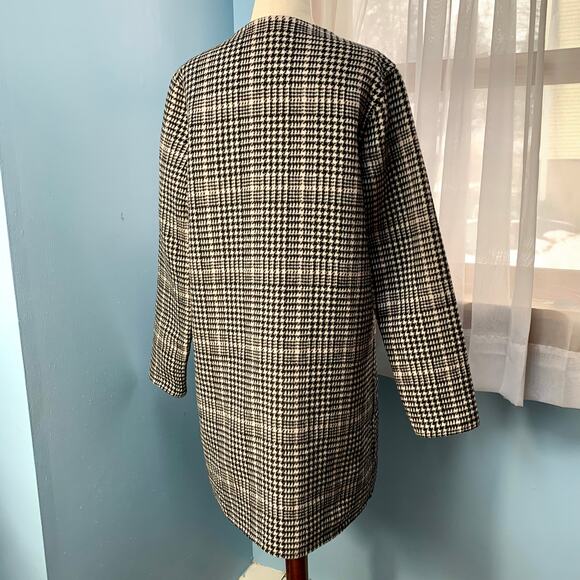 Nanette Lepore Plaid Button Front Coat Size Small - Picture 4 of 9